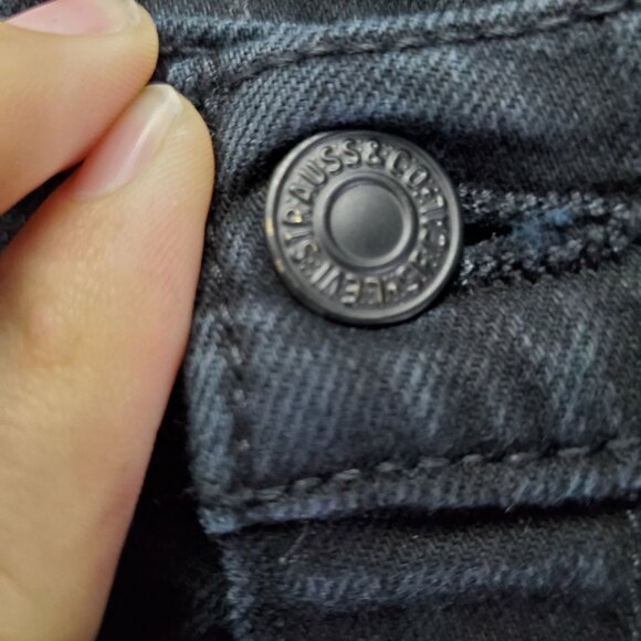 Levis Jeans Mens 32x32 Black 511 Slim Fit Straight Stretch Classic Denim - Picture 3 of 9